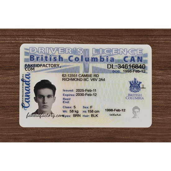 BRITISH COLUMBIA FAKE ID(2025 VERSION)