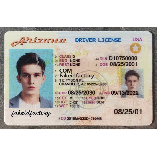 Arizona scannable id,fake scannable id,scannable fake id