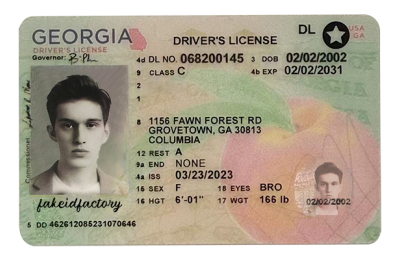 Georgia Fake ID (2025 version)