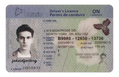 Ontario Scannable Fake ID (2025 version)