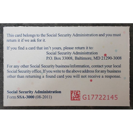 ssn card,social security card
